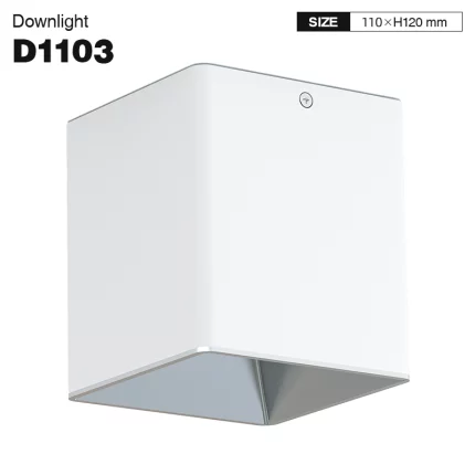 CDL002-S 20W 3000K 60° Bianco faretto led da soffitto-Faretti per Vetrina--01