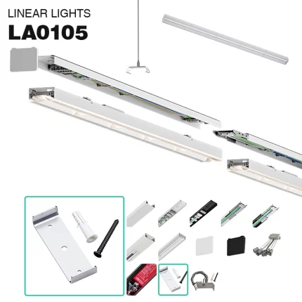 Vendita all'Ingrosso Kit di Accessori per L'installazione a Soffitto per Luci a LED - LA0105 MLL002-A Kosoom-Accessori--01