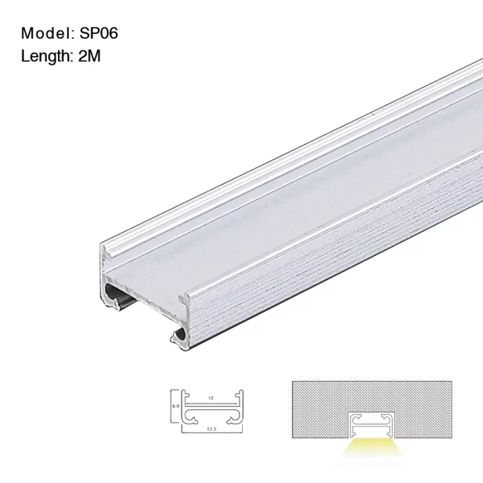 Profilo LED L2000x13.3x6.9mm SP06-Profilo Alluminio Led--01