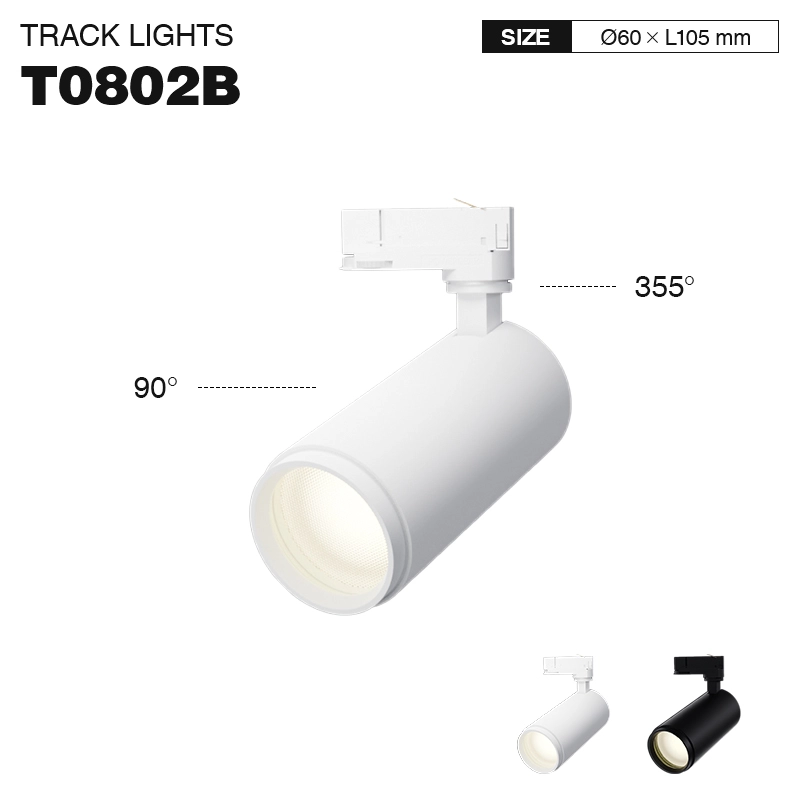 TRL008-8W-3000K-24°-Blankaj Trakaj spotlumoj-Saloĉambraj spotoj-plej venditaj-01