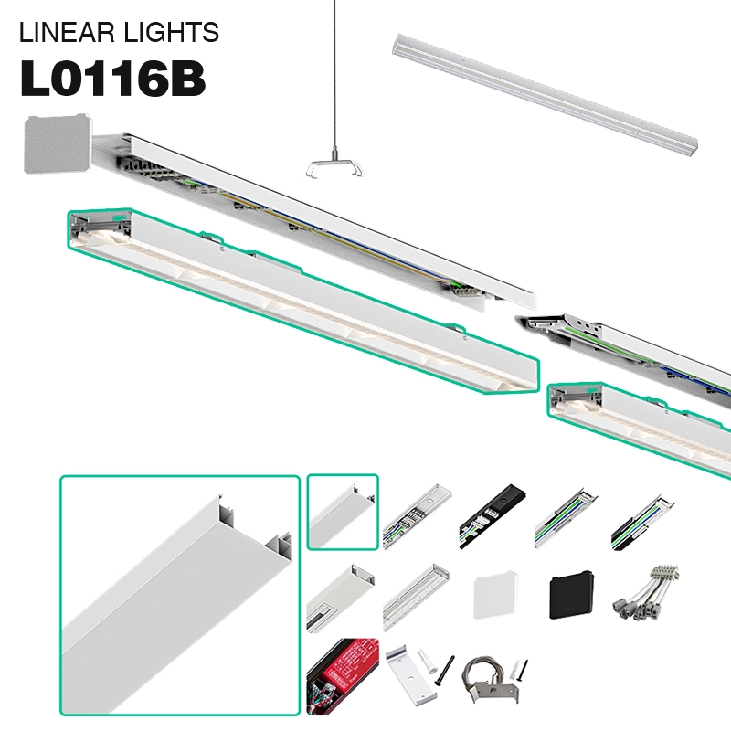 L0106B Dimmable Black 50W 4000K 7800lm Backup MLL002-A Kosoom-LED Linear Lamp--01