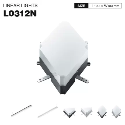 MLL003-A 6W 4000K 130° Nero lampadario a led-Illuminazione per supermercati--01