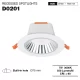 CDL002-E 7W 3000K 36° Bianco led faretto incasso-Faretti per Vetrina--01