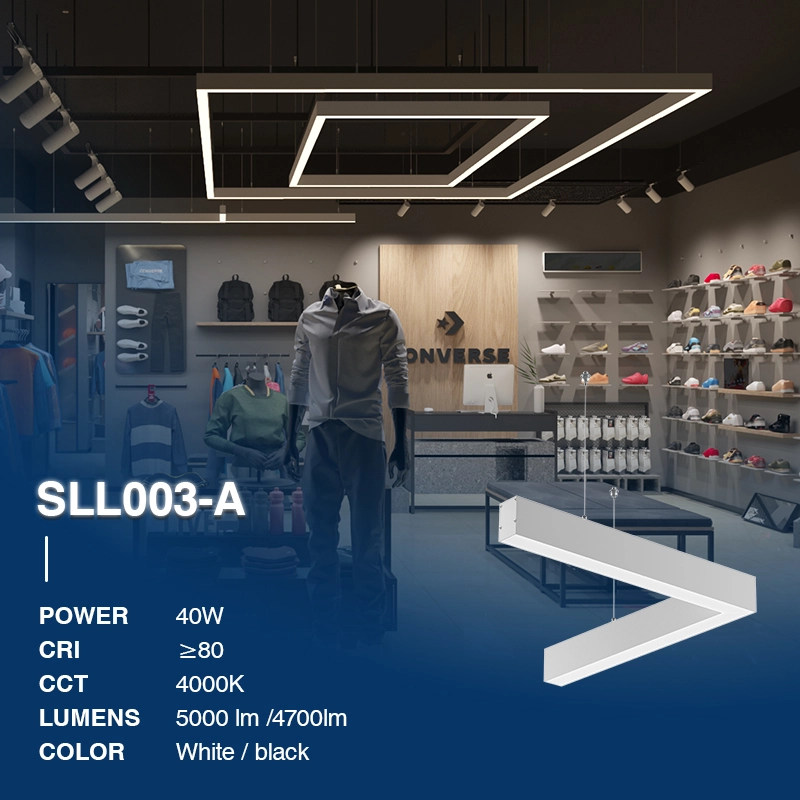 SLL003-A 40W 3000K 110° Bianco lampadario a sospensione-Lampadari Da Ufficio a Sospensione--02