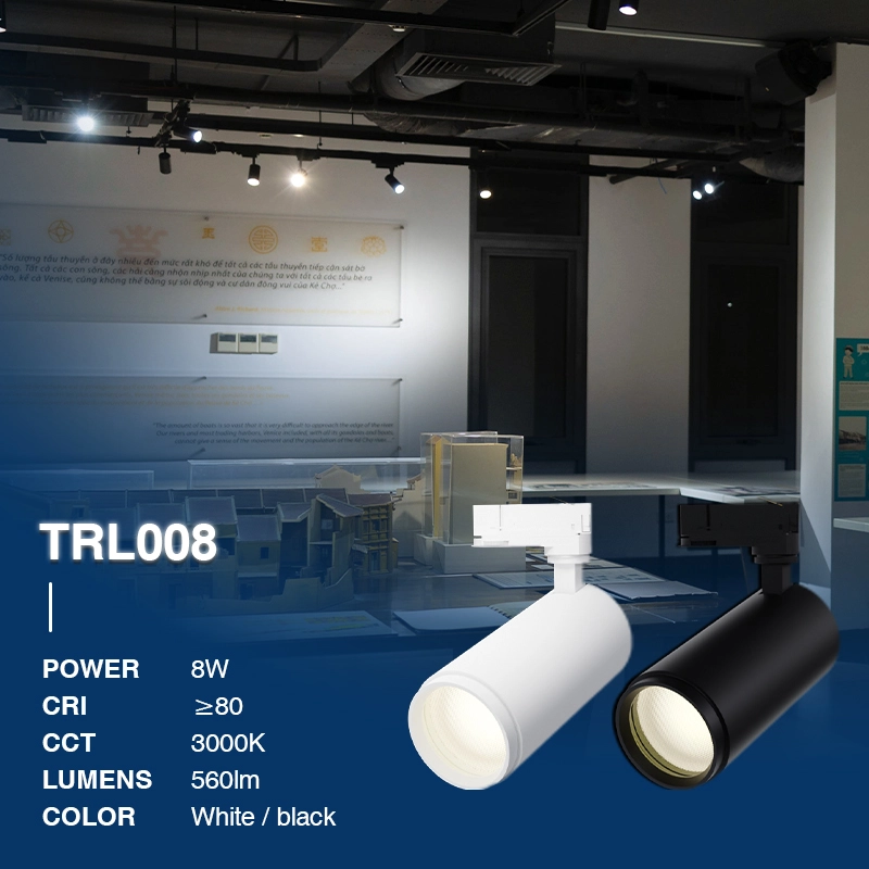 TRL008-8W-3000K-24°-Refletores de trilha branca-Luz LED 3000K-mais vendidos-02