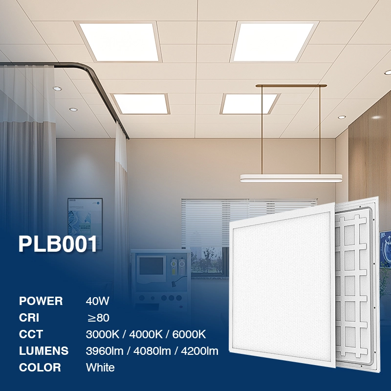 PLB001 40W 6000K 110° Farin jagorancin panel-LED shagon hasken wuta-PLB001-02