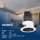 CSL005-A 10W 4000K 24° Nero+Grigio illuminazione a binario led-Illuminazione LED per negozi--02