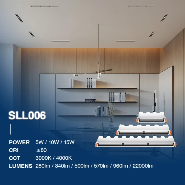 SLL006-A 15W 3000K 20° Bianco faretti led da incasso-Bianco--02