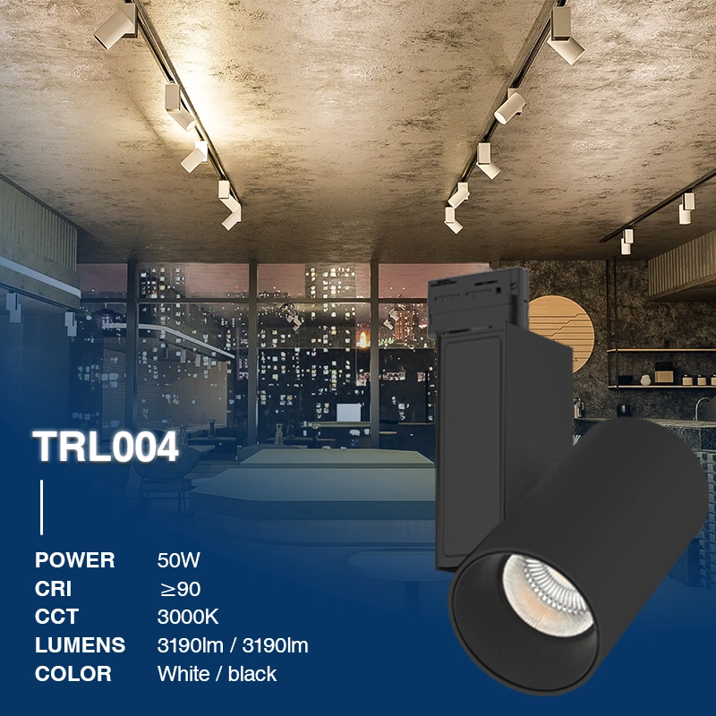 TRL004-50W-3000K-55°-Nero Faretti binario-Luce LED 3000K--02