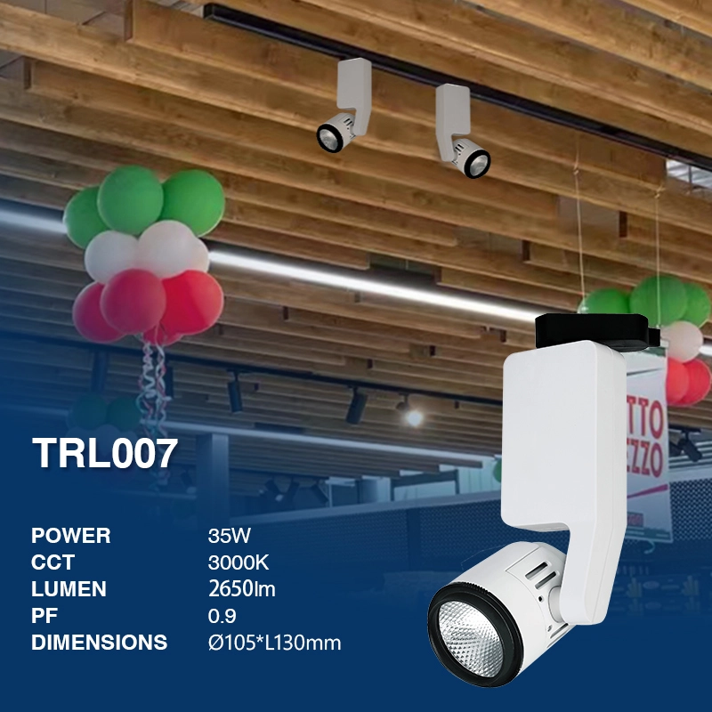 TRL007 35W 3000K 24° Black track spotlights-Hospital lighting--02