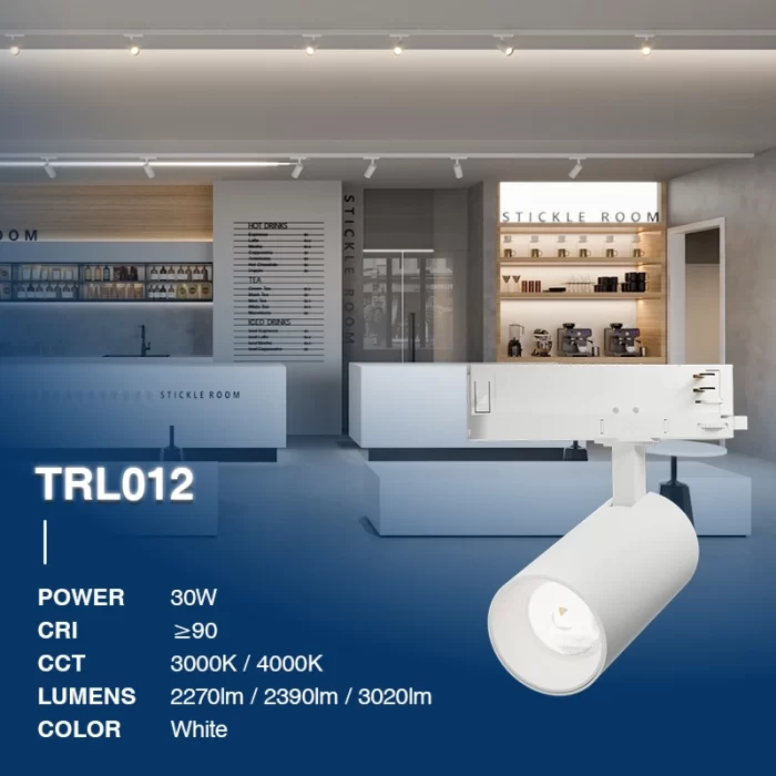 TRL012-30W-3000K-36°-Bianco Faretti con binario-Faretti a Soffitto per Interni--02