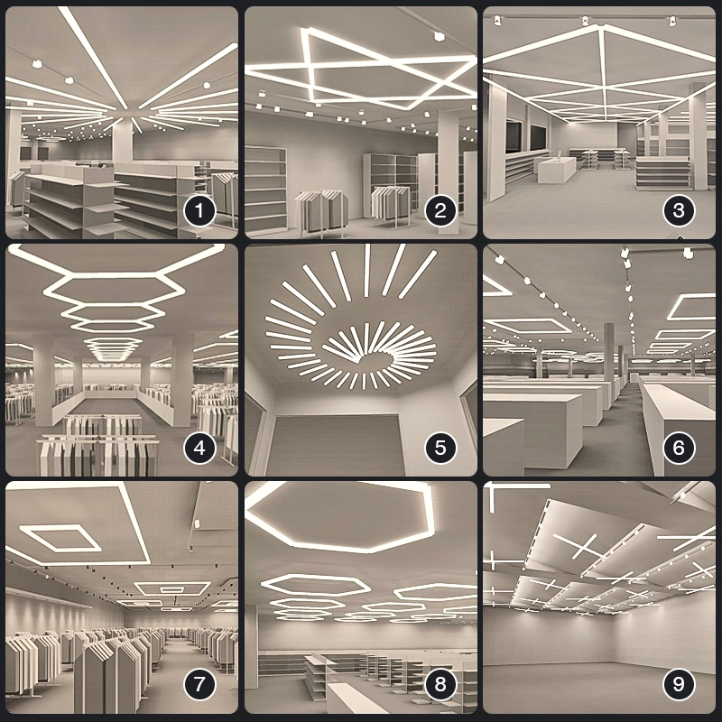 MLL003-A 6W 4000K 130° ثريا LED سوداء - إضاءة نفق - 02