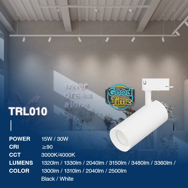 TRL010 15W 3000K 55° Bianco binario faretti led-Faretti led Interno--02B