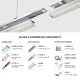 Vendita all'Ingrosso Kit di Accessori per L'installazione a Soffitto per Luci a LED - LA0105 MLL002-A Kosoom-Accessori--03