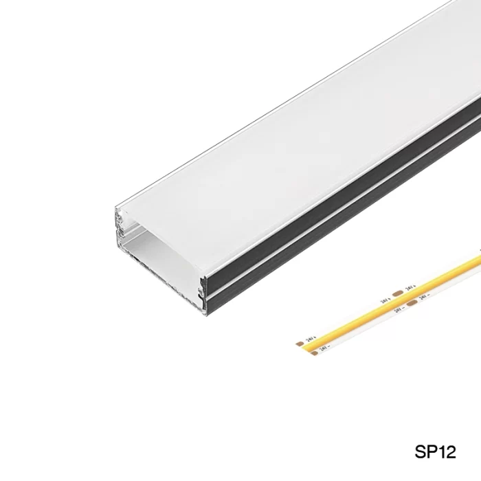 Kit Completo Profilo Luce LED L2000x23.5x9.8mm SP12-Profilo Alluminio Led--03