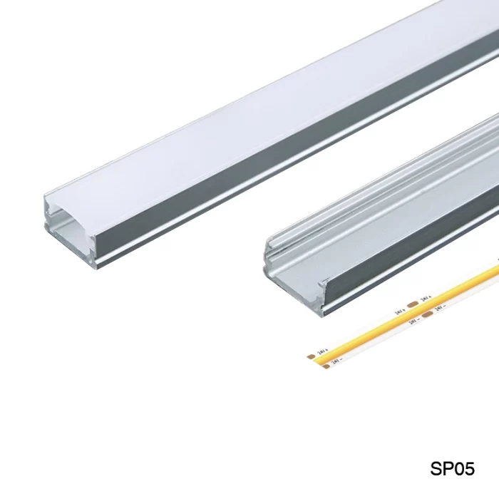 Profilo LED Compatto con Coperture e Tappi  L2000x13.2x7mm SP05-Profili LED--03