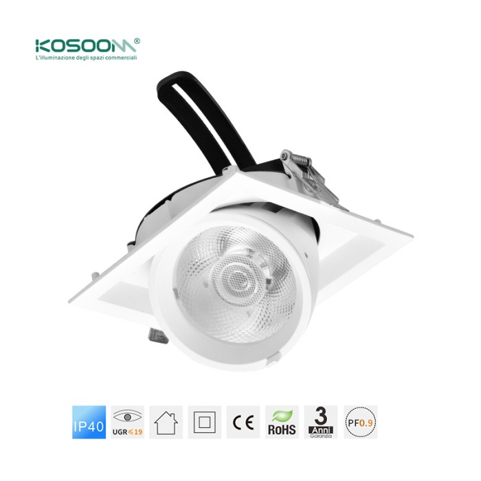 C0414 Downlight LED all'ingrosso 30W 4000K 2500LM CSL004-A Kosoom-Faretti da Incasso