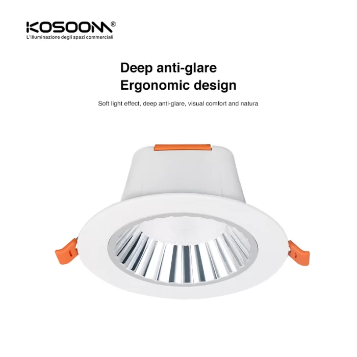 CDL002-E 7W 3000K 36° Bianco led faretto incasso-Lampade A LED Per Casa--03