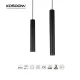 CSL001-M 7W 3000K 36° Nero lampadari a goccia-Lampadari a Sospensione Per Bar--03N