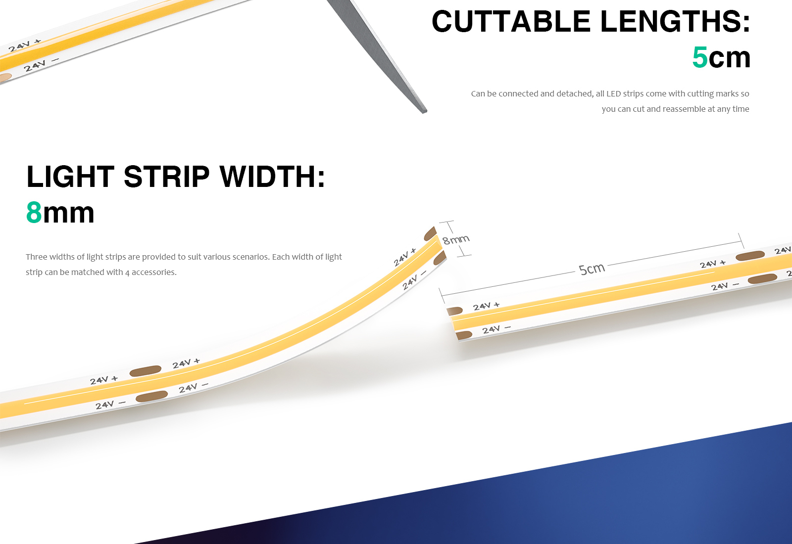 S0204 STL002 Direttamente Da Fabbrica LED Strip 3000K 1130LM/M Garanzia:3anni Kosoom-Lampade Da Interno--04