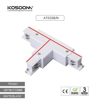 Giunto a T Sinistro B Bianco TRA001-AT02SB Kosoom-Accessori--04 23