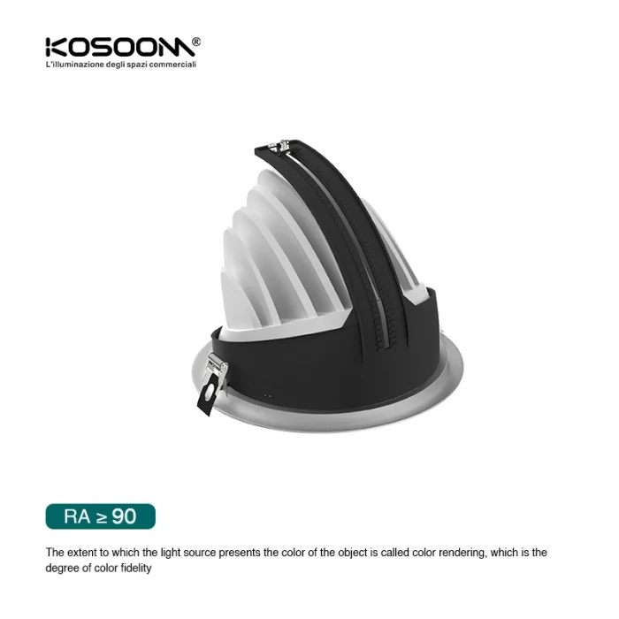 CSL003-A 40W 3000K 24° foro hole Φ 175 faretto led da incasso-Faretti Da Incasso Led Per Negozio Abbigliamento--04