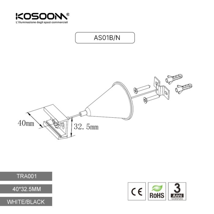 Manico quadrato a quattro fili Bicchiere in plastica Bianco TRA001-AS01B Kosoom-Accessori--05 13