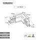 Snodo L destro Bianco TRA001-AL01DB Kosoom-Accessori--05 17