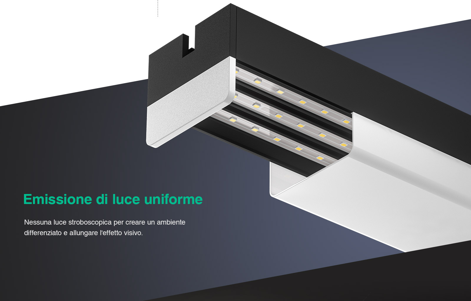 Alta qualità L0304B modulo triangolo lineare luci a LED MLL003-A alta luminosità multifunzionale bianco 3W 4000k 280LM-Kosoom-Lampada Lineare Led Incasso--06