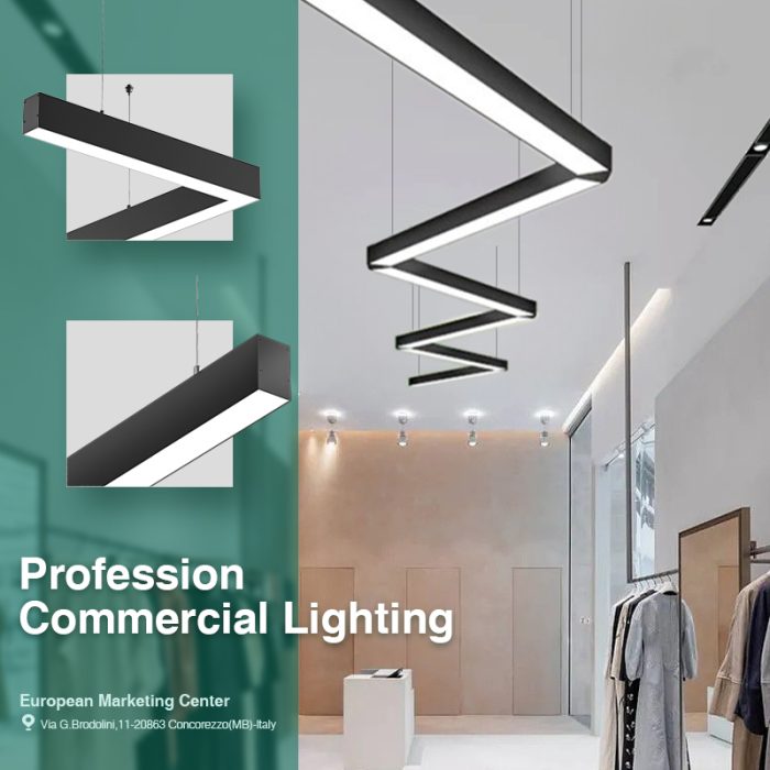 Illuminazione Lineare a Sospensione 40W 4000K 5000LM L0202B Garanzia:3anni  SLL003-A-KOSOOM-illuminazione Ufficio--07