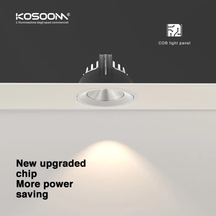 CSL003-A 20W 4000K 24° oro hole Φ 120 faretti a led da incasso-Faretti Led Da Incasso Per Ufficio--07