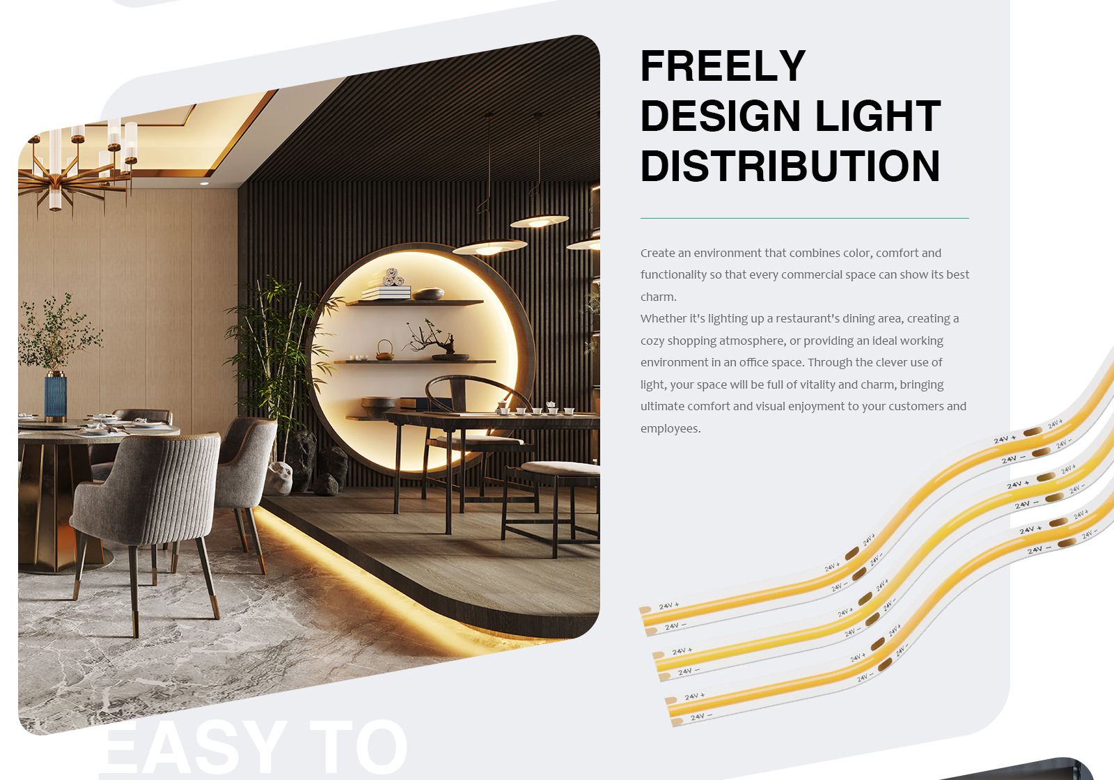 S0204 STL002 Direttamente Da Fabbrica LED Strip 3000K 1130LM/M Garanzia:3anni Kosoom-4000K Striscia LED--07