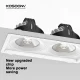 CSL004-A 10W 3000K 24° faretti a led da incasso-Faretti da Incasso Quadrati--07