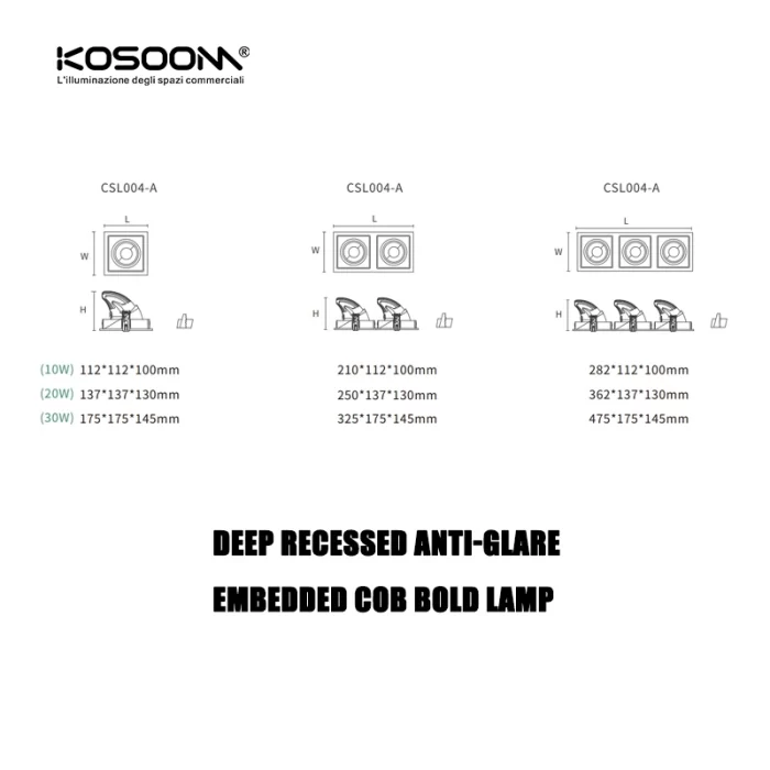 CSL004-A 30W 4000K 24° faretti incasso led-Faretti LED--08