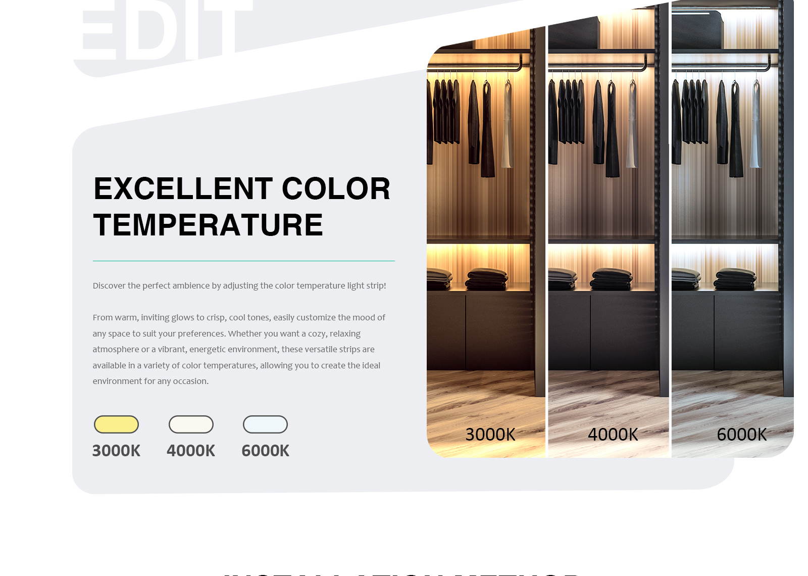 S0204 STL002 Direttamente Da Fabbrica LED Strip 3000K 1130LM/M Garanzia:3anni Kosoom-Lampade Sala Da Pranzo--08