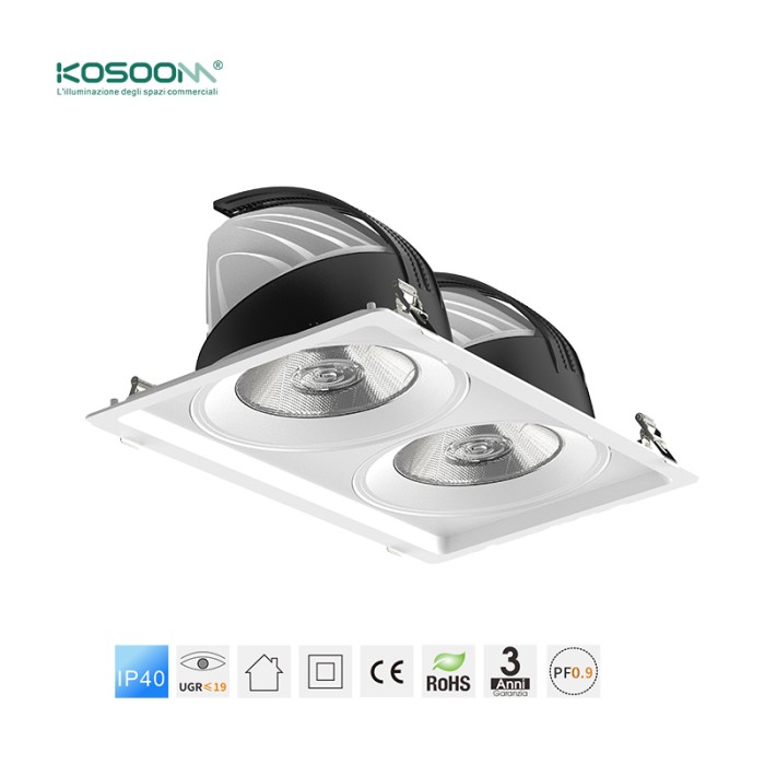 Downlight LED C0416 Acquista all'ingrosso 30W*2 4000K 5000LM CSL004-A Kosoom