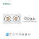 Downlight LED C0416 Acquista all'ingrosso 30W*2 4000K 5000LM CSL004-A Kosoom