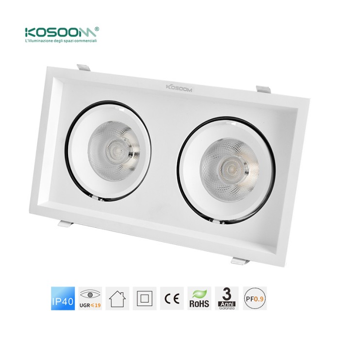 Downlight LED C0416 Acquista all'ingrosso 30W*2 4000K 5000LM CSL004-A Kosoom