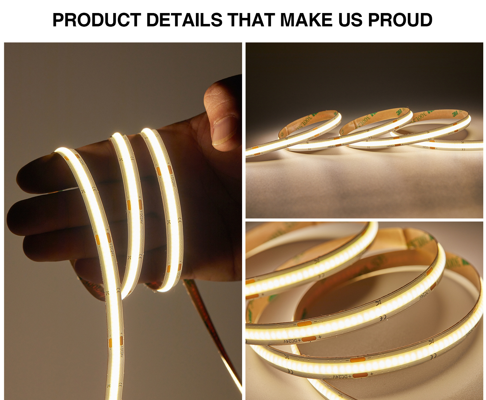 S0204 STL002 Direttamente Da Fabbrica LED Strip 3000K 1130LM/M Garanzia:3anni Kosoom-Lampade Ufficio--15