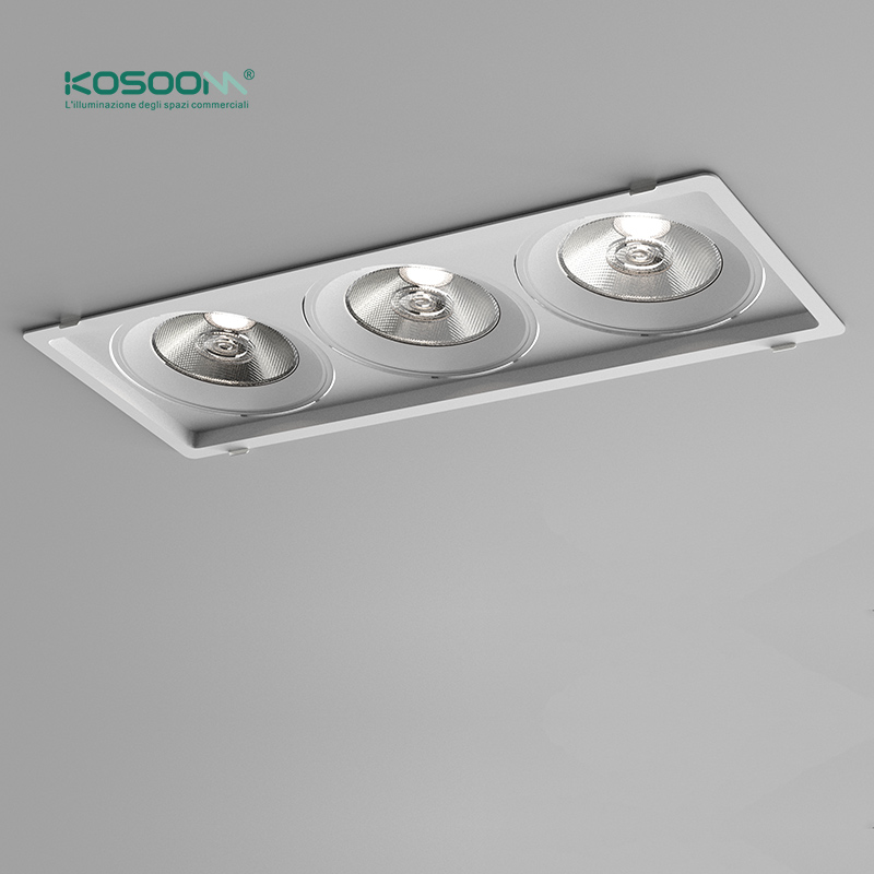 Fabbrica direttamente C0418 LED Downlights 30W*3 4000K 7500LM CSL004-A Kosoom-Faretti da Incasso