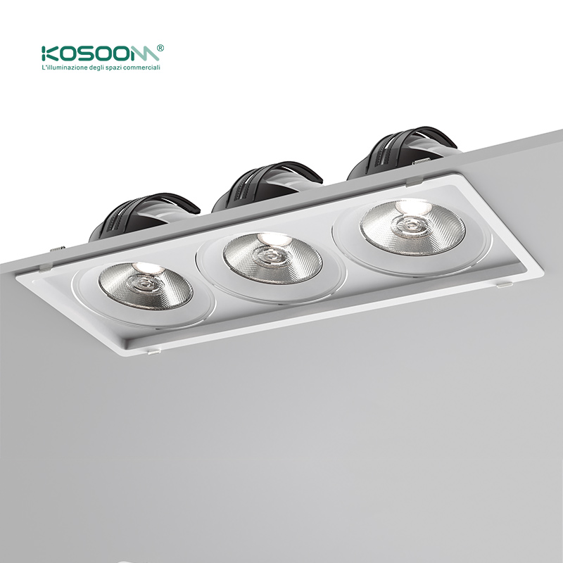 Fabbrica direttamente C0418 LED Downlights 30W*3 4000K 7500LM CSL004-A Kosoom-Faretti da Incasso