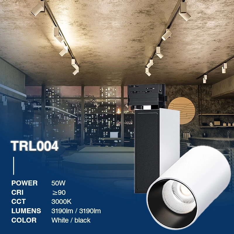 TRL004-50W-3000K-55°-Focs de pista blanca-Il·luminació del menjador--2