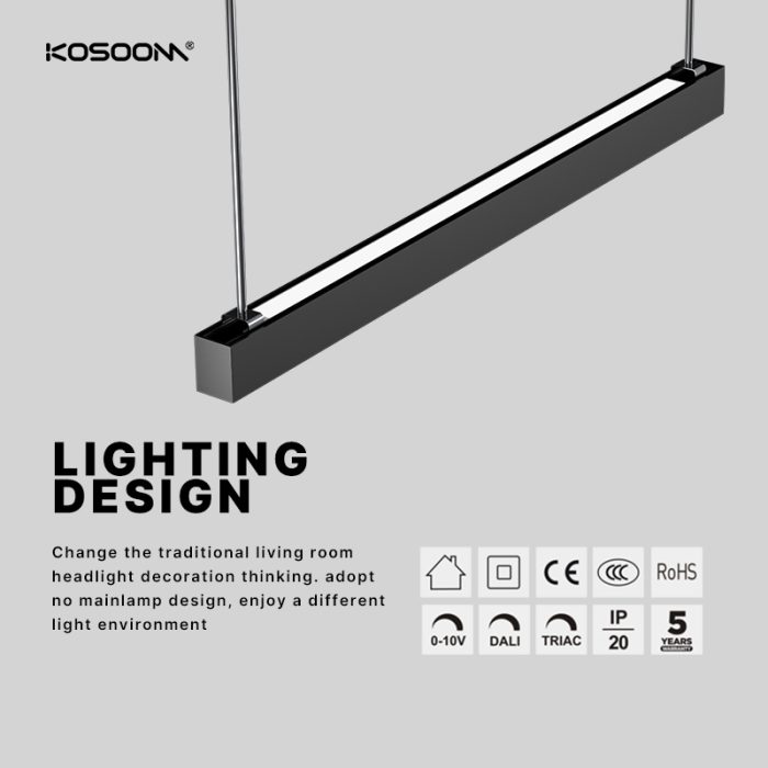 Factory Directly LED Linear Lighting 45W 5400LM 1200*60*80mm SL991M45-Kosoom-Lampadari Da Cucina a Sospensione--22191 1706352970