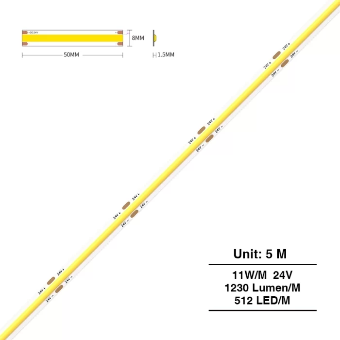 STL002 11W 4000K 180° Striscia luminosa a LED COB-Strisce LED-STL002-55840 1706352986