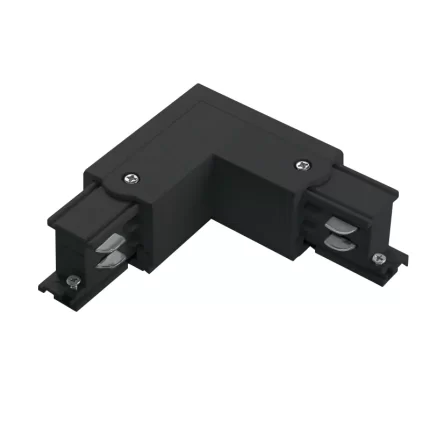 Snodo a L nero sinistro TRA001-AL01SN Kosoom-Binario quadrata e accessori--AL01SN