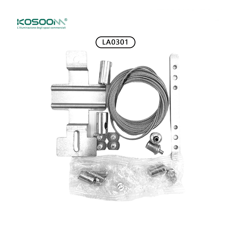 Kit di installazione con cavo sospeso di alta qualità per luci lineari a soffitto a LED MLL003-A LA0301-Kosoom-Accessori