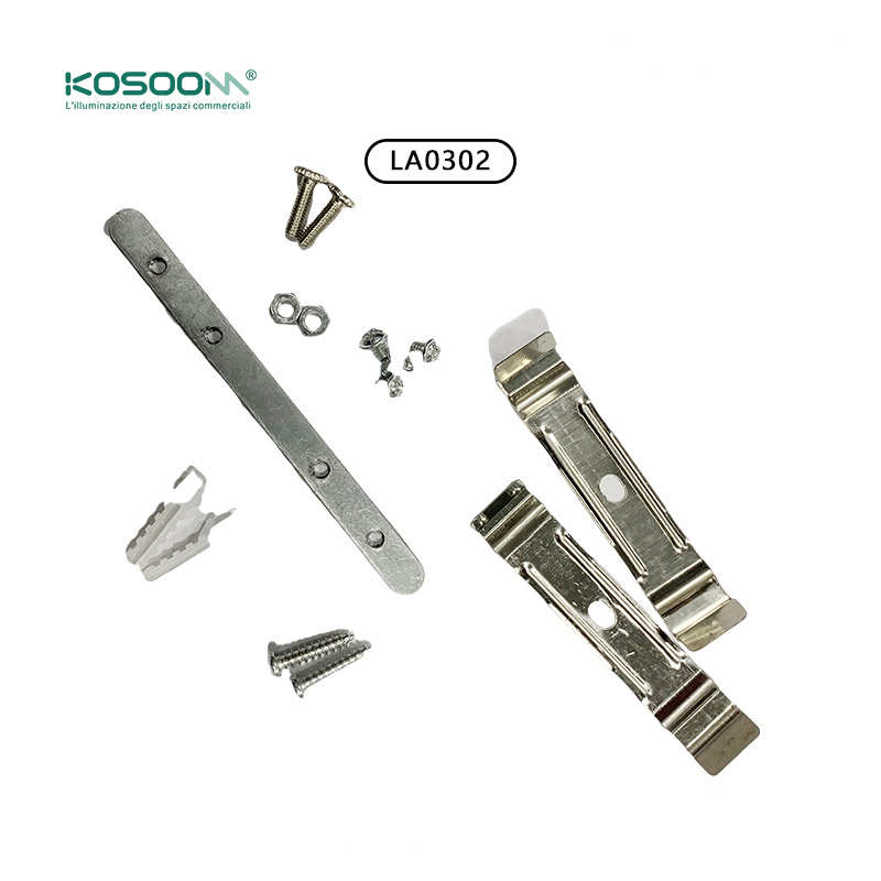 Kit di accessori per l'installazione del soffitto a doghe aperte da 70 mm di alta qualità per luci lineari a soffitto a LED MLL003-A LA0302-Kosoom-Accessori