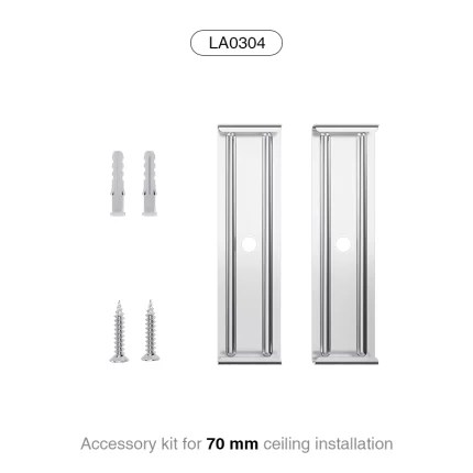 Kit di accessori per l'installazione a soffitto da 70 mm di alta qualità per luci lineari a soffitto a LED MLL003-A LA0304-Kosoom-Accessori--LA0304