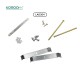 Kit di accessori per l'installazione a soffitto da 70 mm di alta qualità per luci lineari a soffitto a LED MLL003-A LA0304-Kosoom-Accessori
