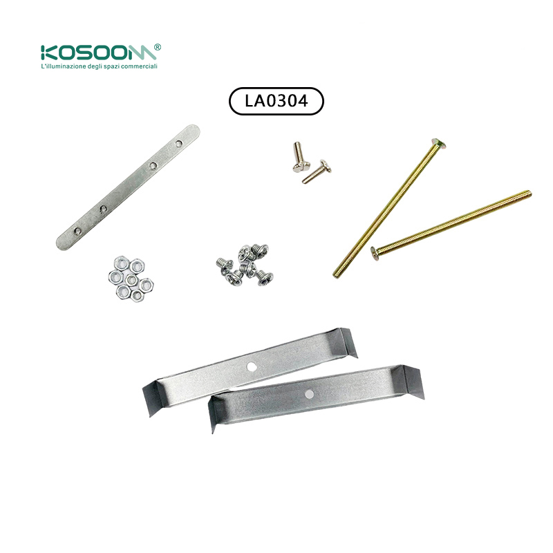 Kit di accessori per l'installazione a soffitto da 70 mm di alta qualità per luci lineari a soffitto a LED MLL003-A LA0304-Kosoom-Accessori